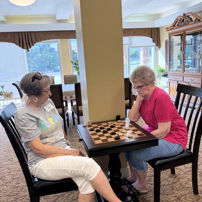 This is a serious game of checkers!!!