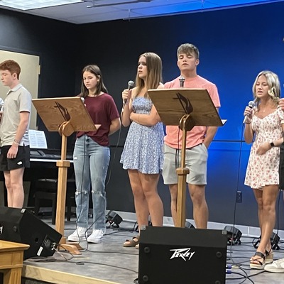 Youth Group Praise and Worship team.