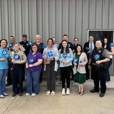 April 2026 This week, Safe Kids Pottawatomie County Kansas showed up in a big way by wearing ?? BLUE