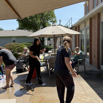 Summer fun! It’s a water fight!!
