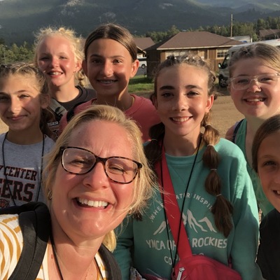 April with Students