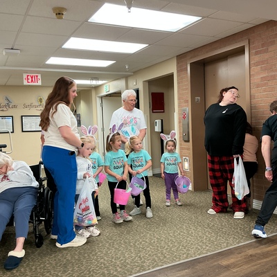 Our residents love our little visitors.