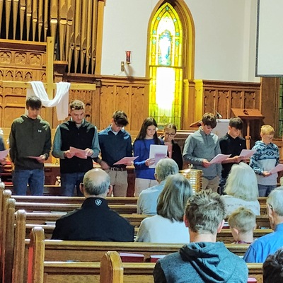 Leading Easter Service 2025