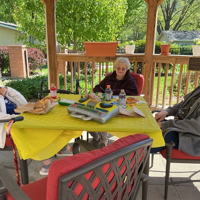Great day to eat outside!