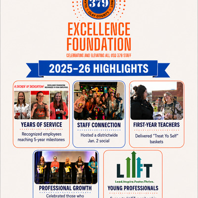 Our Excellence Foundation Board came up with these 5 initiatives to celebrate and elevate our staff!